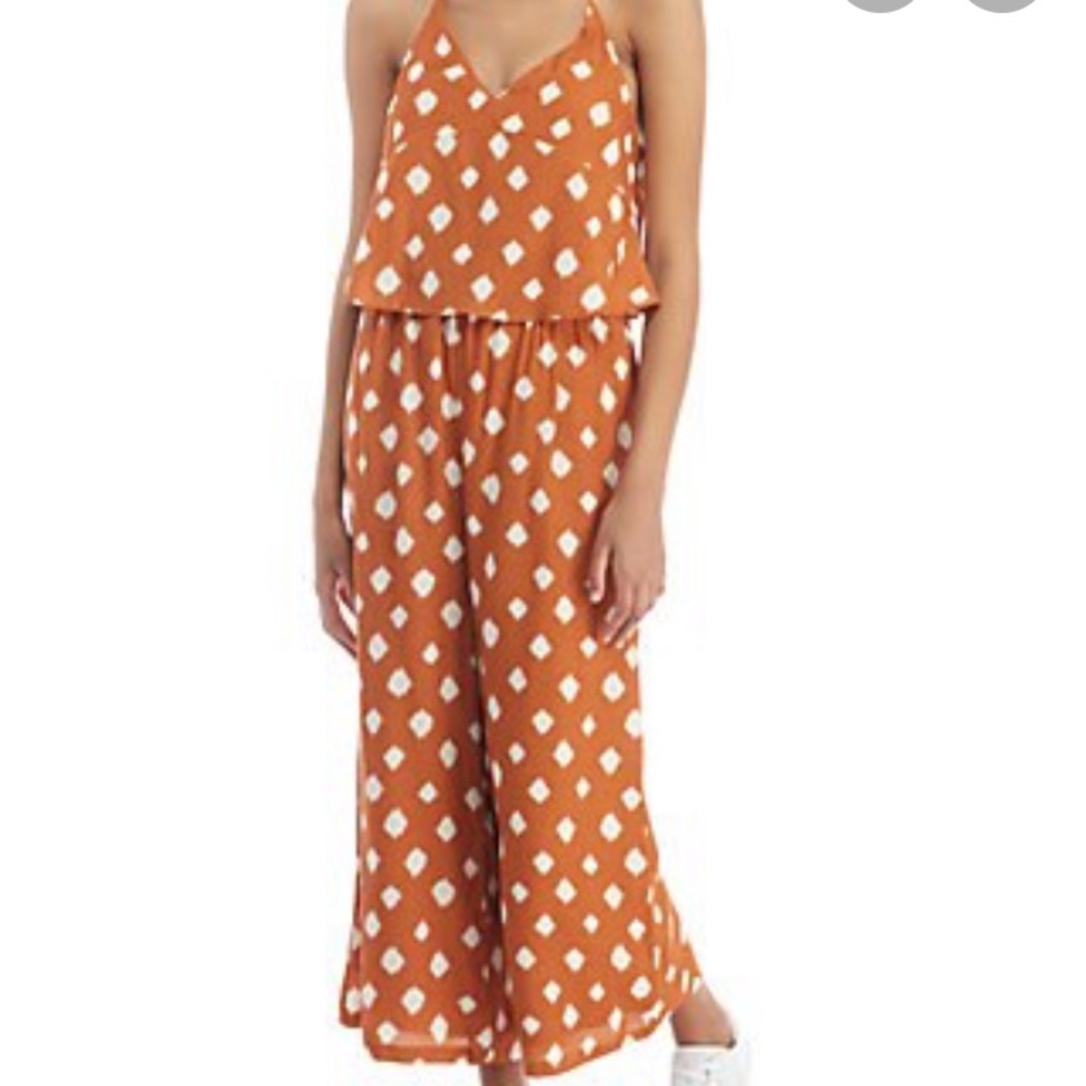 Madison burnt orange jumpsuit. Size S